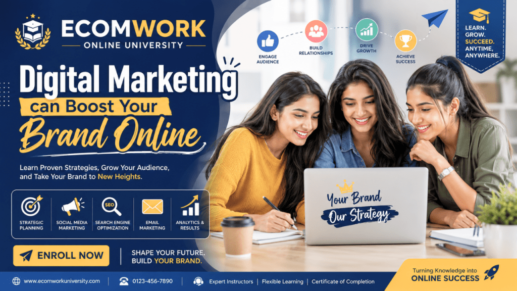 Professional digital marketing training program by ECOMWORK Online University