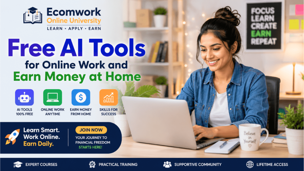 Ecomwork Online University free Ai Tools